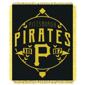 Pirates OFFICIAL MLB "Ace" Woven Jacquard Throw Blanket Pirates OFFICIAL MLB "Ace" Woven Jacquard Throw Blanket